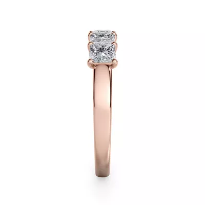 Princess Cut Lab Diamond 5 Stone Ring (1.00 ct. tw.)