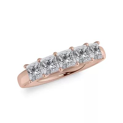 Princess Cut Lab Diamond 5 Stone Ring (1.00 ct. tw.)