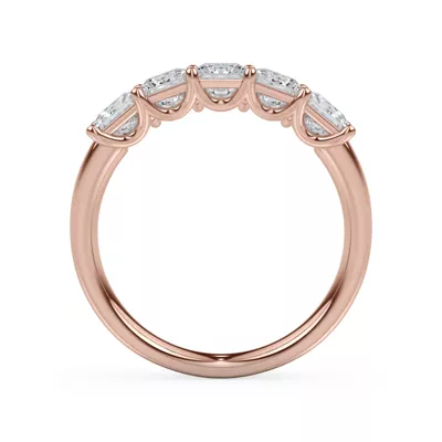 Princess Cut Lab Diamond 5 Stone Ring (1.50 ct. tw.)