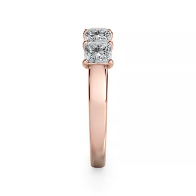 Princess Cut Lab Diamond 5 Stone Ring (1.50 ct. tw.)