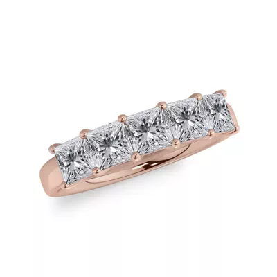 Princess Cut Lab Diamond 5 Stone Ring (1.50 ct. tw.)