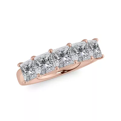 Princess Cut Lab Diamond 5 Stone Ring (2.00 ct. tw.)
