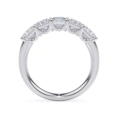 Princess Cut Lab Diamond 5 Stone Ring (2.00 ct. tw.)