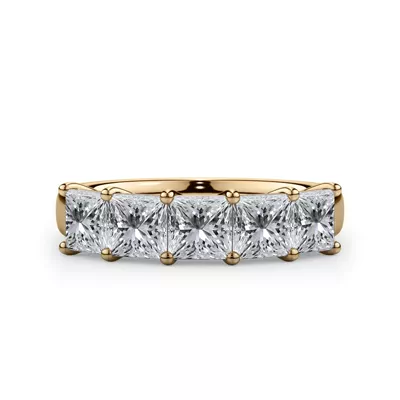 Princess Cut Lab Diamond 5 Stone Ring (2.00 ct. tw.)