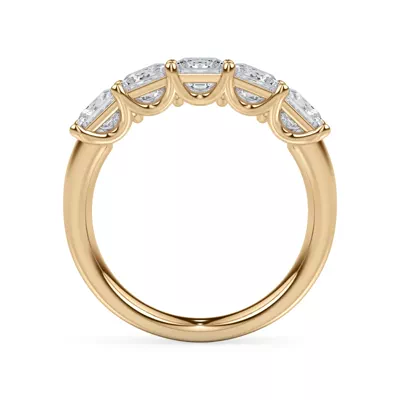 Princess Cut Lab Diamond 5 Stone Ring (2.00 ct. tw.)