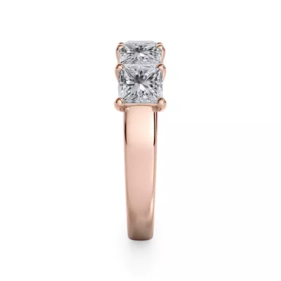 Princess Cut Lab Diamond 5 Stone Ring (2.50 ct. tw.)