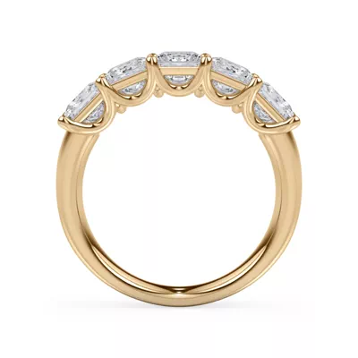 Princess Cut Lab Diamond 5 Stone Ring (2.50 ct. tw.)