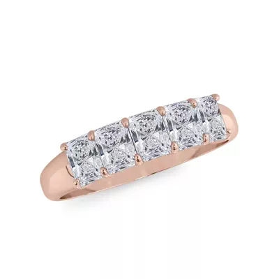 Radiant Cut Lab Diamond 5 Stone Ring (1.00 ct. tw.)