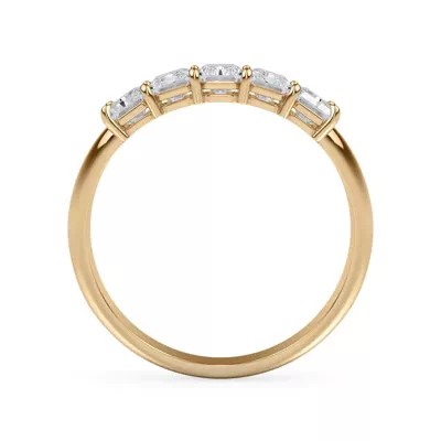 Radiant Cut Lab Diamond 5 Stone Ring (1.00 ct. tw.)