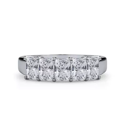 Radiant Cut Lab Diamond 5 Stone Ring (1.50 ct. tw.)