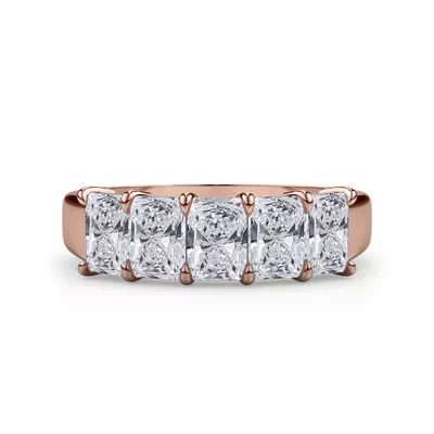 Radiant Cut Lab Diamond 5 Stone Ring (2.00 ct. tw.)