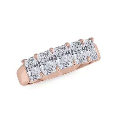 Radiant Cut Lab Diamond 5 Stone Ring (2.00 ct. tw.)