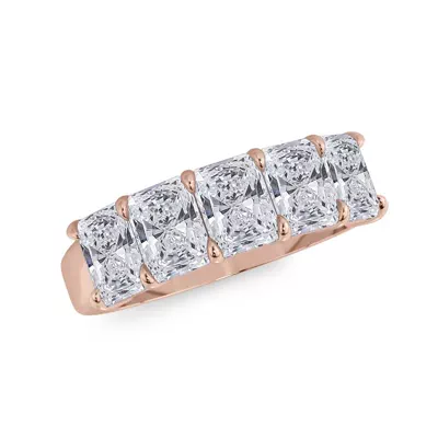Radiant Cut Lab Diamond 5 Stone Ring (2.50 ct. tw.)