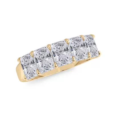 Radiant Cut Lab Diamond 5 Stone Ring (2.50 ct. tw.)