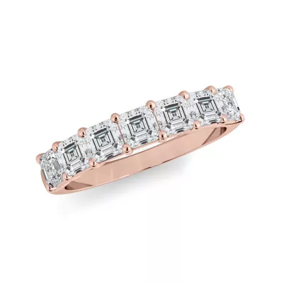 Asscher Cut Lab Diamond 7 Stone Ring (1.00 ct. tw.)