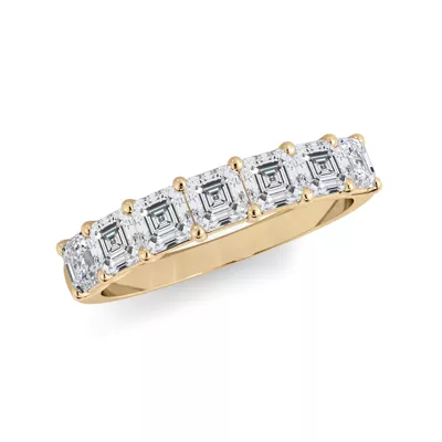 Asscher Cut Lab Diamond 7 Stone Ring (1.00 ct. tw.)