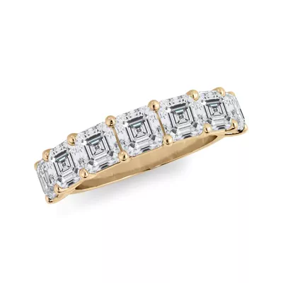Asscher Cut Lab Diamond 7 Stone Ring (3.00 ct. tw.)