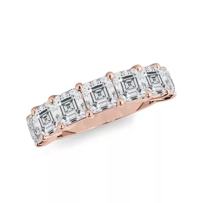 Asscher Cut Lab Diamond 7 Stone Ring (3.50 ct. tw.)