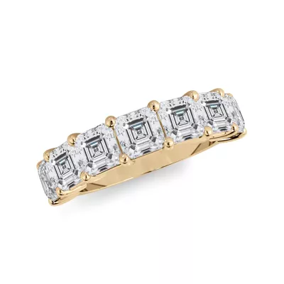 Asscher Cut Lab Diamond 7 Stone Ring (3.50 ct. tw.)
