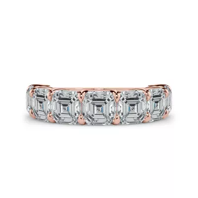 Asscher Cut Lab Diamond 7 Stone Ring (5.00 ct. tw.)