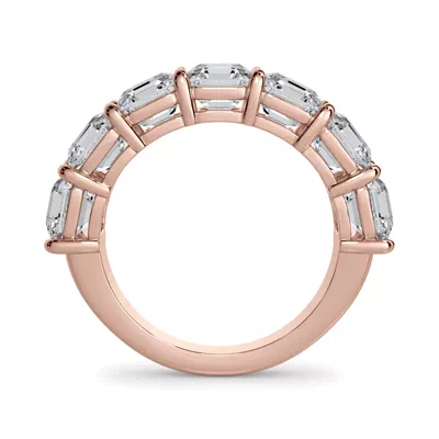 Asscher Cut Lab Diamond 7 Stone Ring (5.00 ct. tw.)