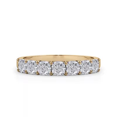 Cushion Cut Lab Diamond 7 Stone Ring (1.00 ct. tw.)