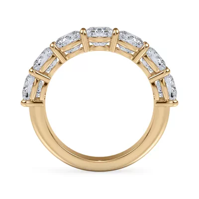 Cushion Cut Lab Diamond 7 Stone Ring (3.50 ct. tw.)
