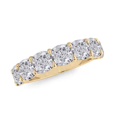 Cushion Cut Diamond 7 Stone Ring (3.50 ct. tw.)