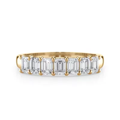 Emerald Cut Lab Diamond 7 Stone Ring (1.00 ct. tw.)