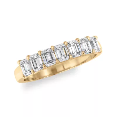 Emerald Cut Lab Diamond 7 Stone Ring (1.00 ct. tw.)