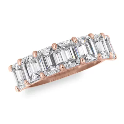 Emerald Cut Lab Diamond 7 Stone Ring (3.00 ct. tw.)