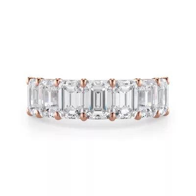Emerald Cut Lab Diamond 7 Stone Ring (3.50 ct. tw.)