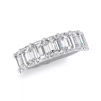 Emerald Cut Lab Diamond 7 Stone Ring (3.50 ct. tw.)