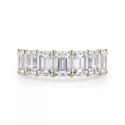 Emerald Cut Lab Diamond 7 Stone Ring (3.50 ct. tw.)