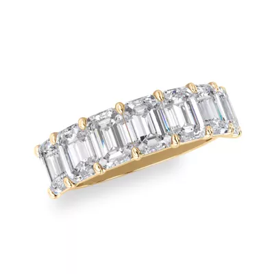 Emerald Cut Lab Diamond 7 Stone Ring (3.50 ct. tw.)