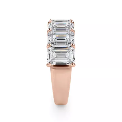 Emerald Cut Lab Diamond 7 Stone Ring (5.00 ct. tw.)