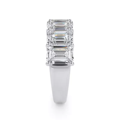 Emerald Cut Lab Diamond 7 Stone Ring (5.00 ct. tw.)