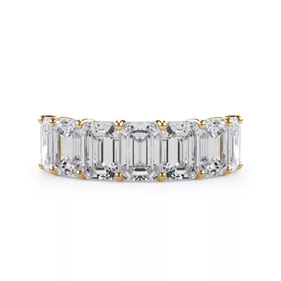 Emerald Cut Lab Diamond 7 Stone Ring (5.00 ct. tw.)
