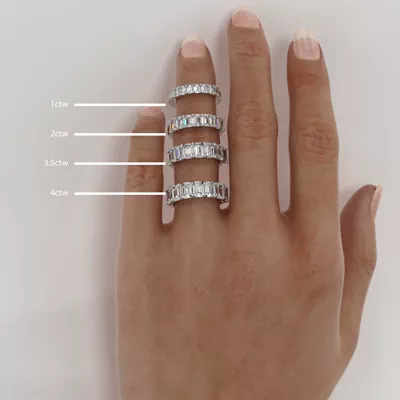 Emerald Cut Diamond 7 Stone Ring (5.00 ct. tw.)