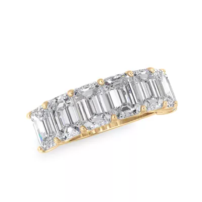 Emerald Cut Diamond 7 Stone Ring (5.00 ct. tw.)