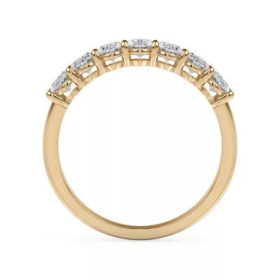 Oval Cut Lab Diamond 7 Stone Ring (1.00 ct. tw.)