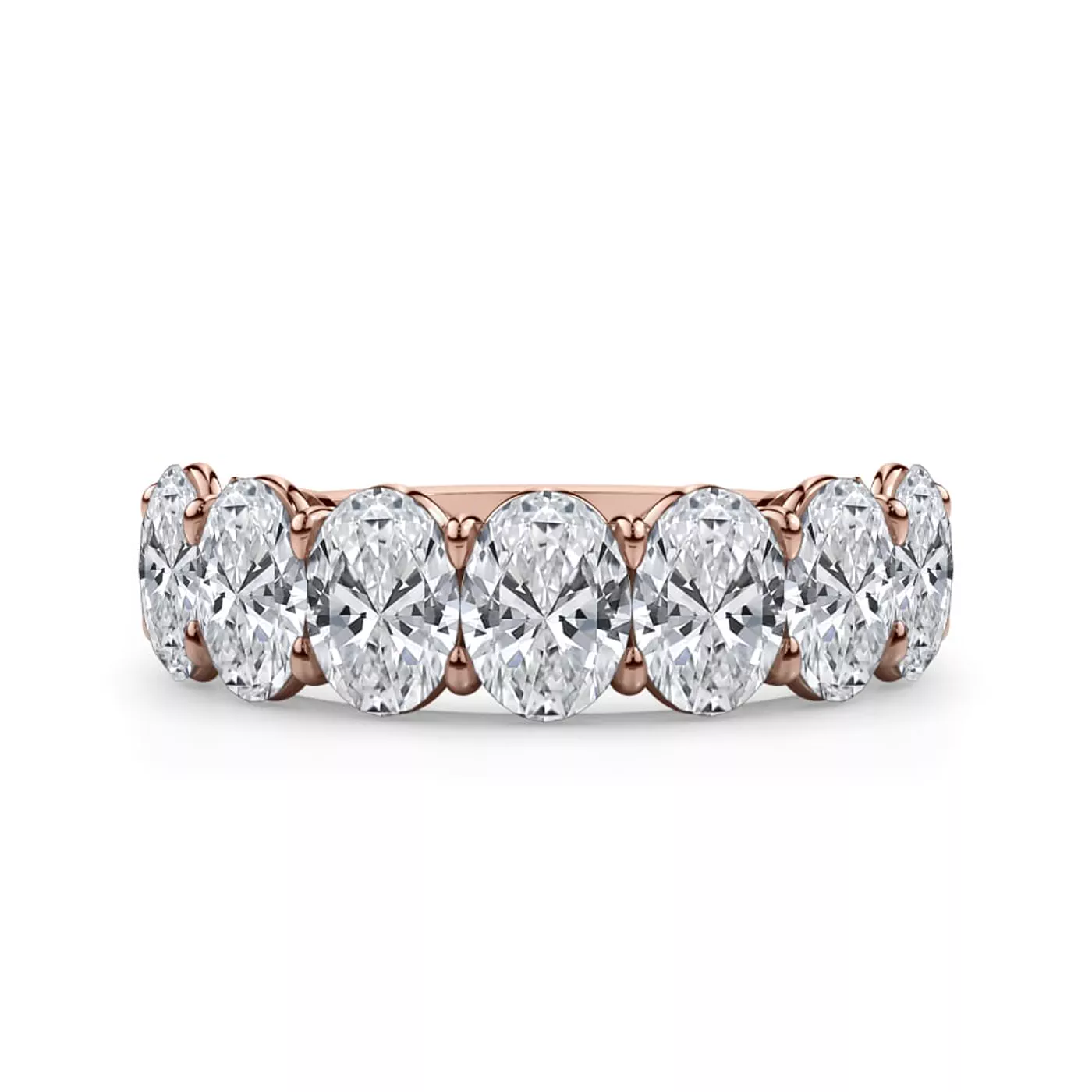 Oval Cut Lab Diamond 7 Stone Ring (3.00 ct. tw.)