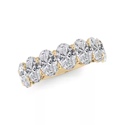Oval Cut Lab Diamond 7 Stone Ring (3.50 ct. tw.)