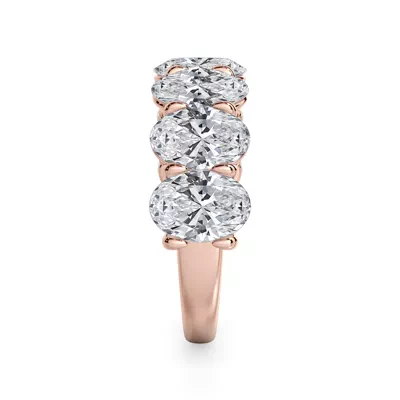 Oval Cut Lab Diamond 7 Stone Ring (5.00 ct. tw.)