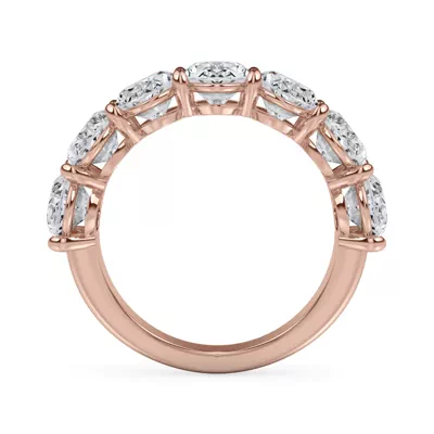 Oval Cut Lab Diamond 7 Stone Ring (5.00 ct. tw.)