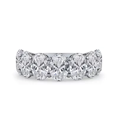 Oval Cut Lab Diamond 7 Stone Ring (5.00 ct. tw.)