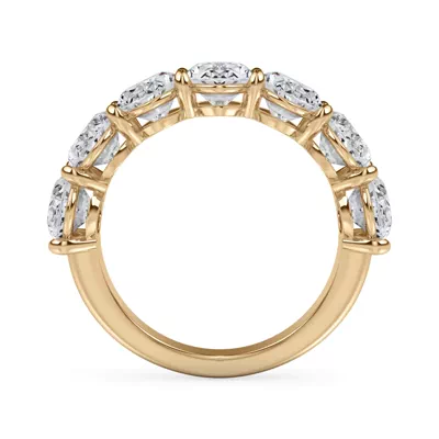 Oval Cut Lab Diamond 7 Stone Ring (5.00 ct. tw.)