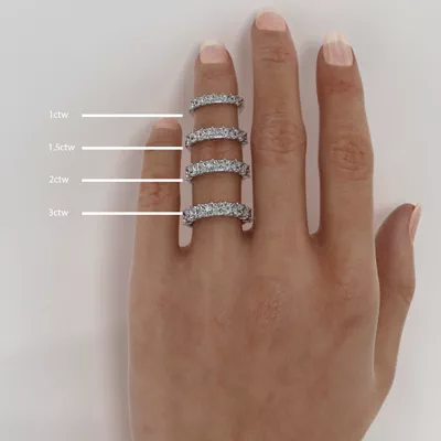 Princess Cut Lab Diamond 7 Stone Ring (1.00 ct. tw.)