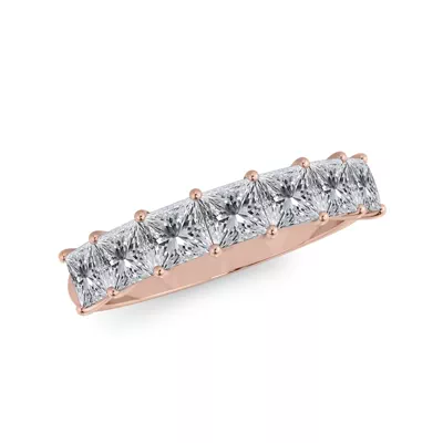 Princess Cut Lab Diamond 7 Stone Ring (1.50 ct. tw.)