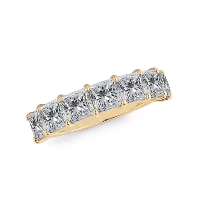 Princess Cut Lab Diamond 7 Stone Ring (3.00 ct. tw.)